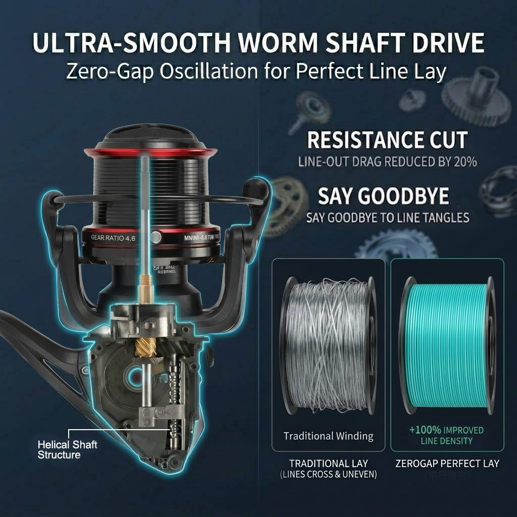 CAZULO Long Cast Spinning Reel - огляд і ціна Daiwa Reel Bg