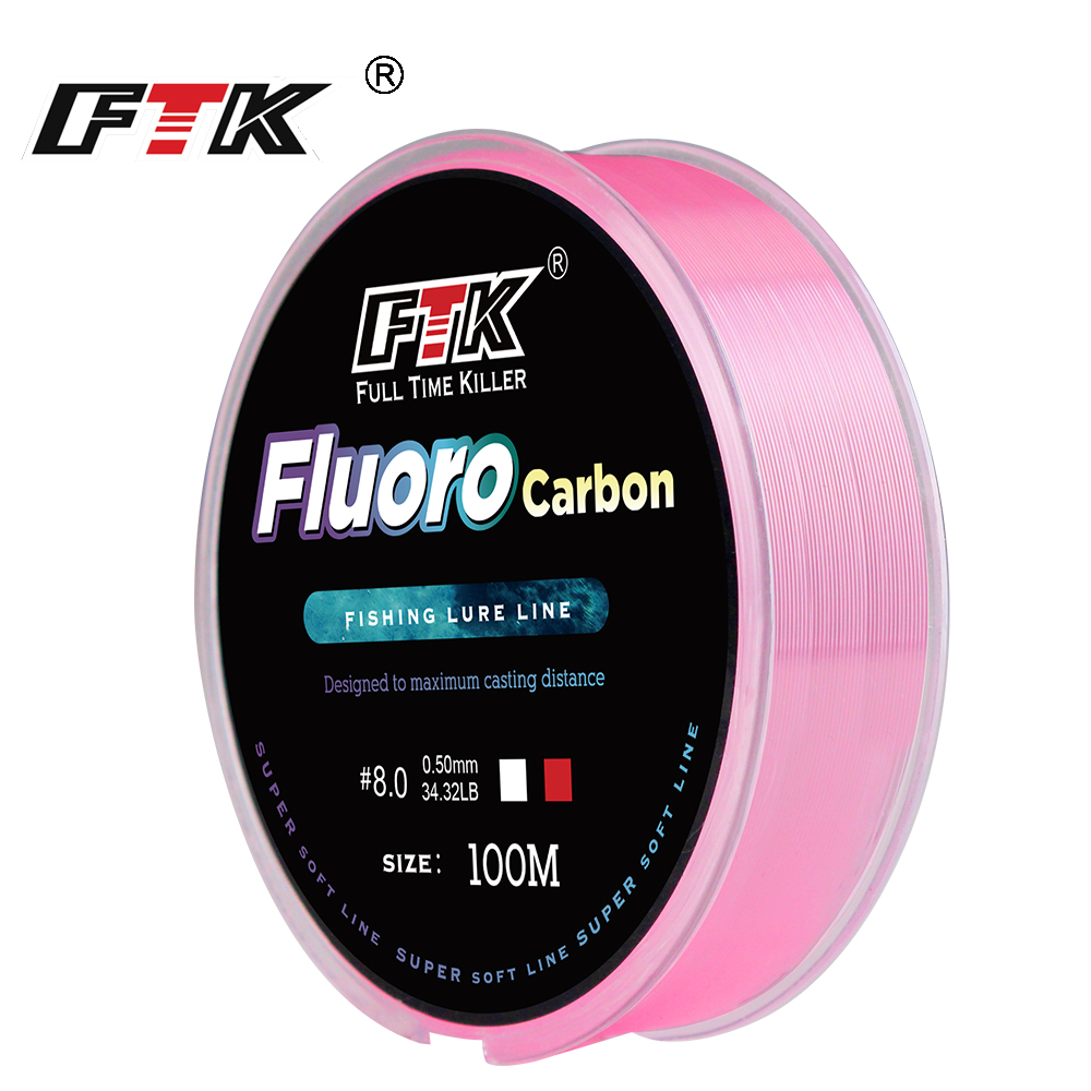 FTK 100m 4.13-34.32LB Fluoroca - огляд і ціна Copolymer Line