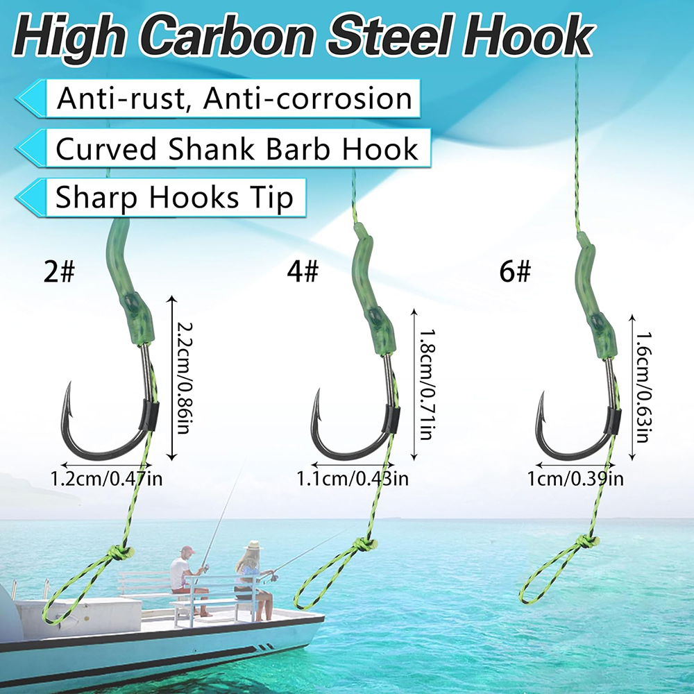 6Pcs Carp Fishing Hair Rigs Pr - огляд і ціна Leader Line